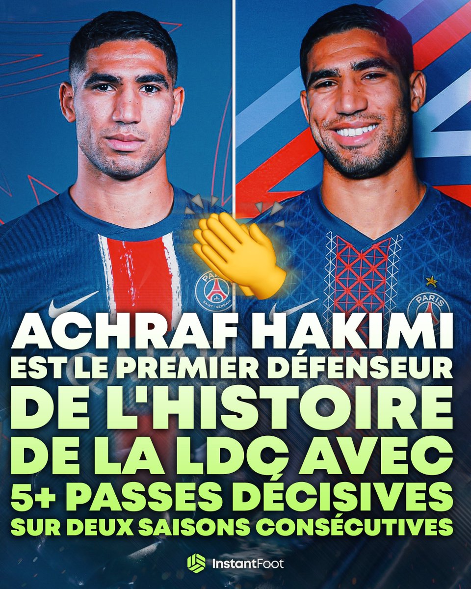 🚨😳 Cette 𝗦𝗧𝗔𝗧 montre le 𝗡𝗜𝗩𝗘𝗔𝗨 𝗠𝗢𝗡𝗦𝗧𝗥𝗨𝗘𝗨𝗫 d’Achraf Hakimi ! 🇲🇦 😈

LE MEILLEUR LATÉRAL DROIT DU MONDE 🌟
