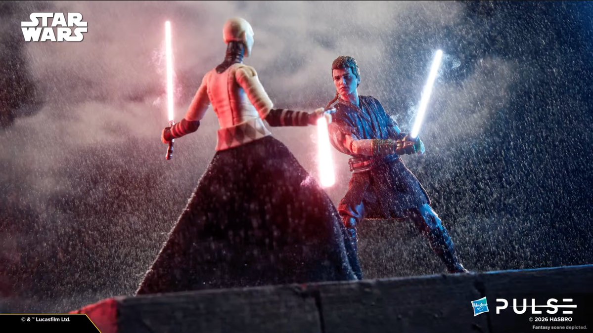 SD_Comic_Con's tweet image. But wait, there's more! Hasbro is also unleashing a #StarWars #CloneWars #SDCC exclusive Anakin Skywalker vs Asajj Ventress 2-pack: sdccblog.com/2026/05/hasbro…