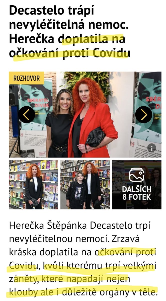 ‼️💉Decastelo trápí nevyléčitelná nemoc. Herečka doplatila na očkování proti Covidu

NĚKTEŘÍ UŽ TO PŘIZNÁVAJÍ...
 extra.cz/decastelo-trap…