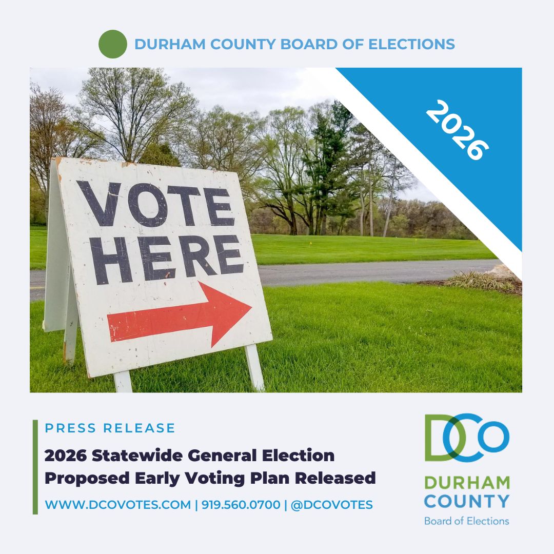 Durham County Board of Elections tweet media