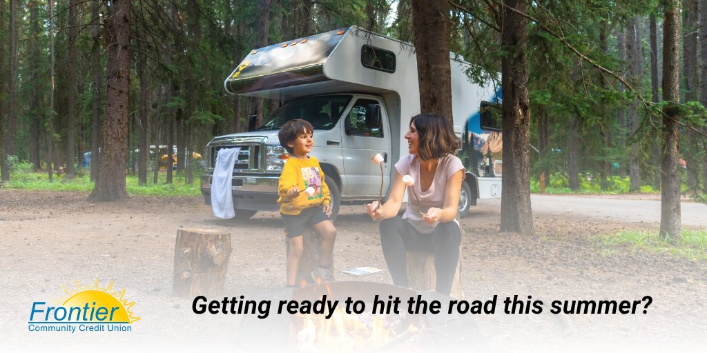 FrontierCCU's tweet image. Skip the airport hassle and bring the joy back to family getaways! 🚐 Whether you're heading to the Flint Hills or out of state, use your Frontier card for "glamping" gear and site bookings.

Need an RV upgrade first? Check our loans: bit.ly/44eqPZc 🌲🏕️

#Kansas