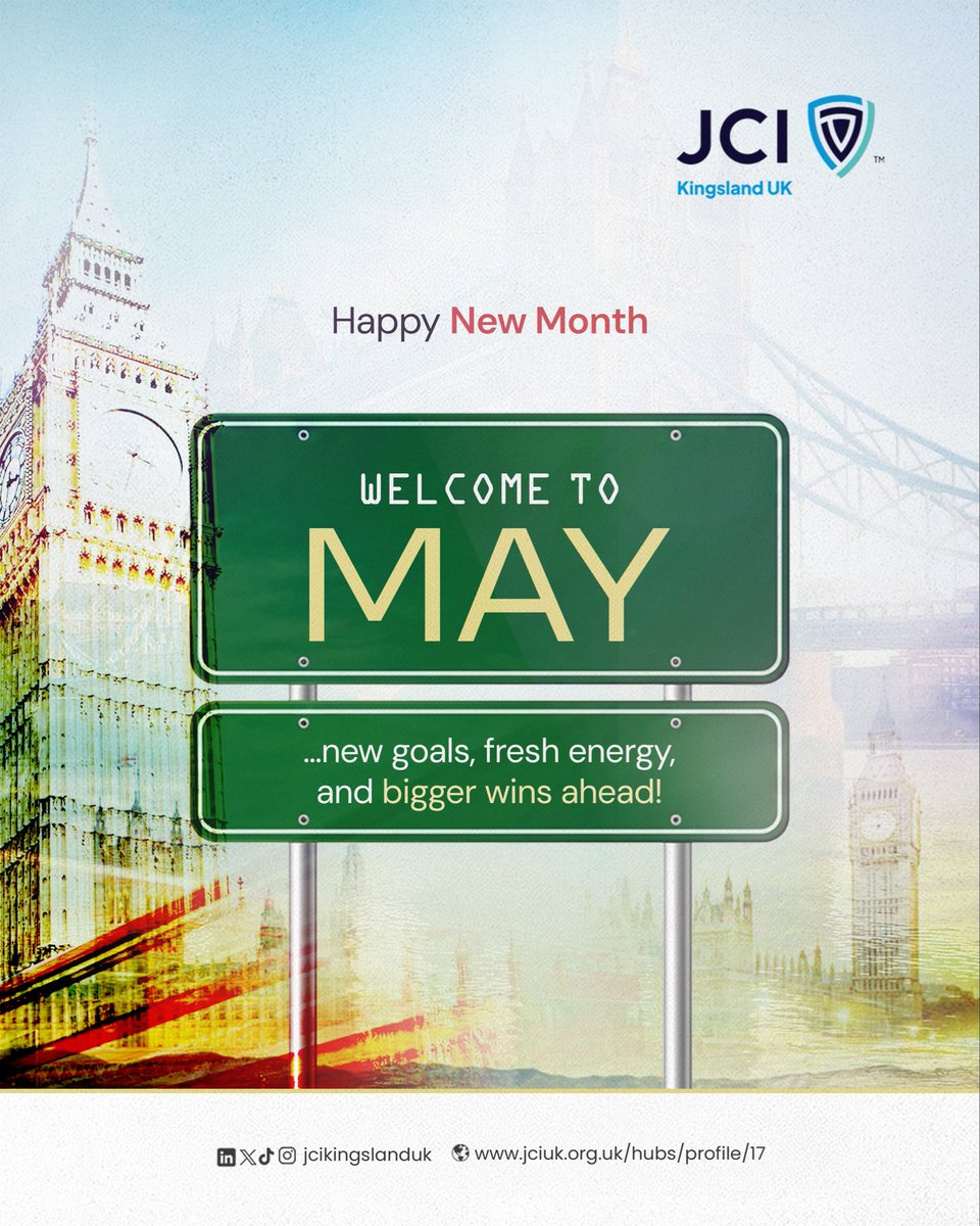 jcikingslandUK's tweet image. Welcome to May 🌱
New goals. Fresh energy. Bigger wins ahead.

Let’s stay focused, take bold steps, and keep creating impact beyond borders.

#WelcomeMay #NewMonth #Leadership #Growth #JCI