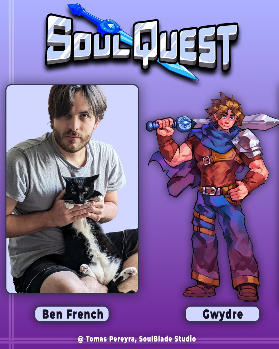 BenFrenchVA's tweet photo. ROLE ANNOUNCEMENT!!

Come watch me die as Gwydre in SoulQuest - a kickass hack-and-slash game inspired by Devil May Cry!
Available on Steam!

https://t.co/oF1zssPtOM https://t.co/1YPXb7AhEE