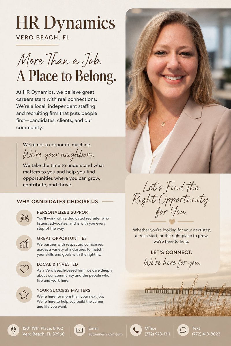HRDynamics1's tweet image. Big career moves don’t start with job boards—they start with the right connection. At HR Dynamics, we keep it local, personal, and real. No corporate runaround, just genuine support with a team invested in your success. #CareerGrowth #LocalBusiness