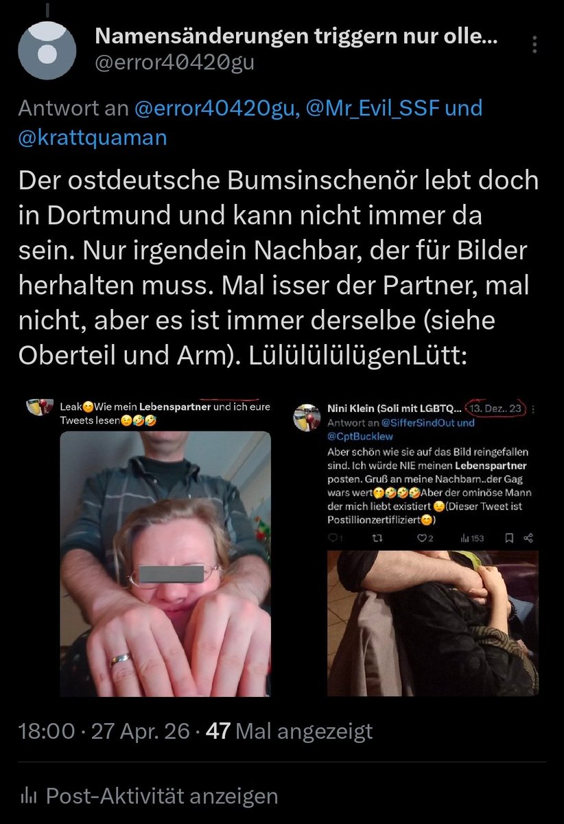 Namensänderungen triggern nur olle Eumel tweet media