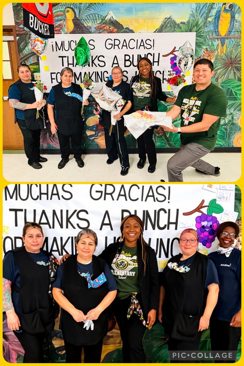 MeadowbrookFW's tweet photo. Celebrating our AMAZING #LunchHeroes who nourish our students and strengthen our schools. Your impact is felt every single day. 🙌🍎 #LunchHeroDay @FortWorthISD https://t.co/lr2EdLpPSY