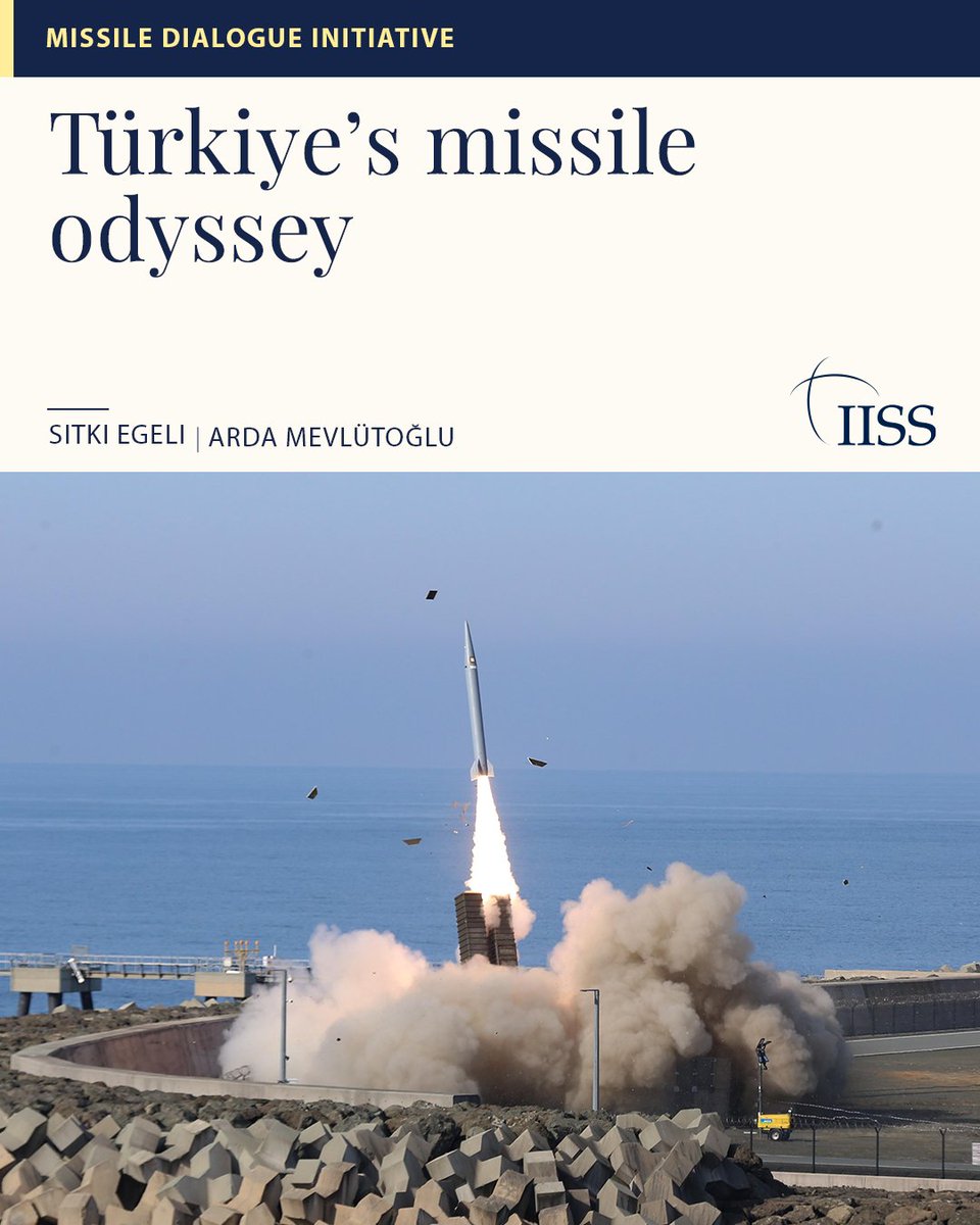 IISS_org's tweet photo. Over the past 25 years, Türkiye has grown its missile sector to include ballistic and cruise weaponry, with most types introduced into service with the Turkish Armed Forces. 

The country’s political leadership has long backed this sector of the defence industry, with increasingly long-range weapons supporting deterrence with a conventional deep-strike capability. The Cenk is the latest example of broader research-and-development work that covers not only ballistic- but also cruise-missile projects.

Read the full analysis by Sıtkı Egeli and Arda Mevlütoğlu: https://t.co/ywFJvJKcih