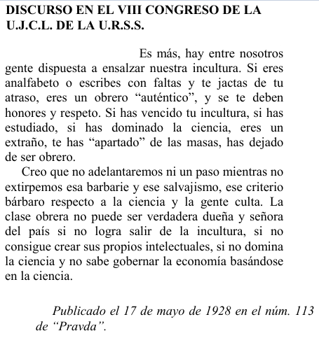 elmartillorojo's tweet photo. Fragmento del discurso de Iósif Stalin. https://t.co/u1cKK8zSXj