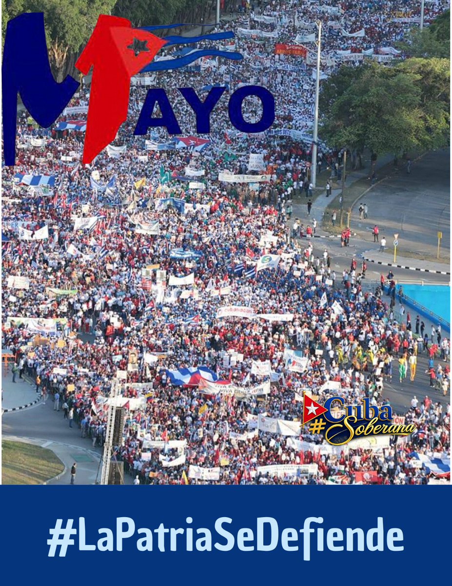 🇨🇺 Este 1º de Mayo, #Cuba vibra con la fuerza de un pueblo unido. Las plazas se llenan de convicción y dignidad. Porque ser libres e independientes es un camino que recorremos juntos, con la frente en alto y el corazón en la patria. ¡Viva la unidad cubana!