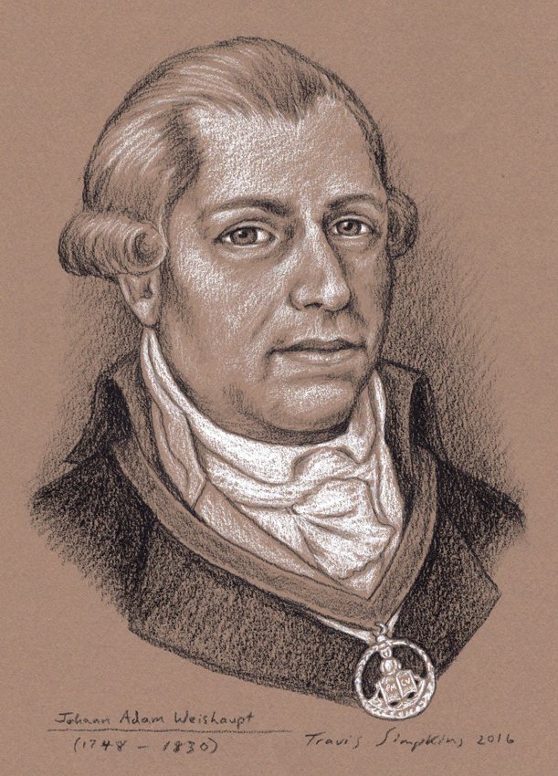 TravisSimpkins7's tweet image. May 1, 1776: Adam Weishaupt founded the Illuminati in Bavaria.
Portrait by Travis Simpkins
#AdamWeishaupt #illuminati #BavarianIlluminati #esoteric #history #Occult #Freemasons #TravisSimpkins #art #portrait #sketch #bavaria