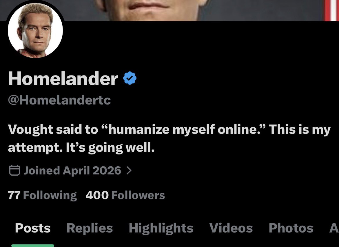 Homelander tweet media