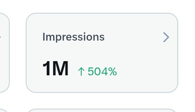 MfeMenanceblog's tweet photo. My first 1 Million impression guys😋, I need your love and congratulations 🎉🎉🎉 https://t.co/qb03I3yr5v