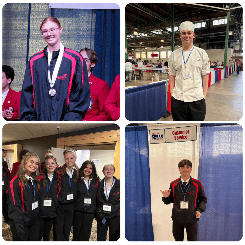 WSWHEBOCES's tweet photo. CTE &amp; ECCA students did in fact RISE TO THE CHALLENGE at the SkillsUSA State Leadership &amp; Skills Championships. Students became officers, Isabella &amp; Aubrey came in 1st place, &amp; we had several more winners. CONGRATULATIONS to all!  https://t.co/kf0GMFn612 https://t.co/Y48h01ztPG