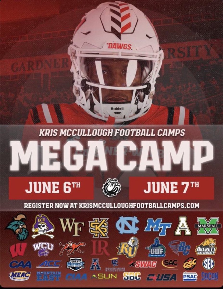 JayyJones55's tweet photo. Blessed to be invited to Gardner-Webb Mega Camp June 6–7. Ready to compete and show what I can do. @CoachShaw_Jake #AGTG @PrepRedzoneGA @RecruitGeorgia https://t.co/HEB3zu3Nam
