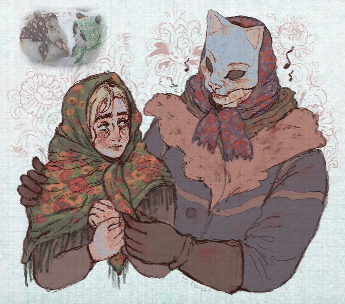 iitenshiwxx's tweet image. babushkas 
#dbdfanart #dbd #deadbydaylight #huntress #oc