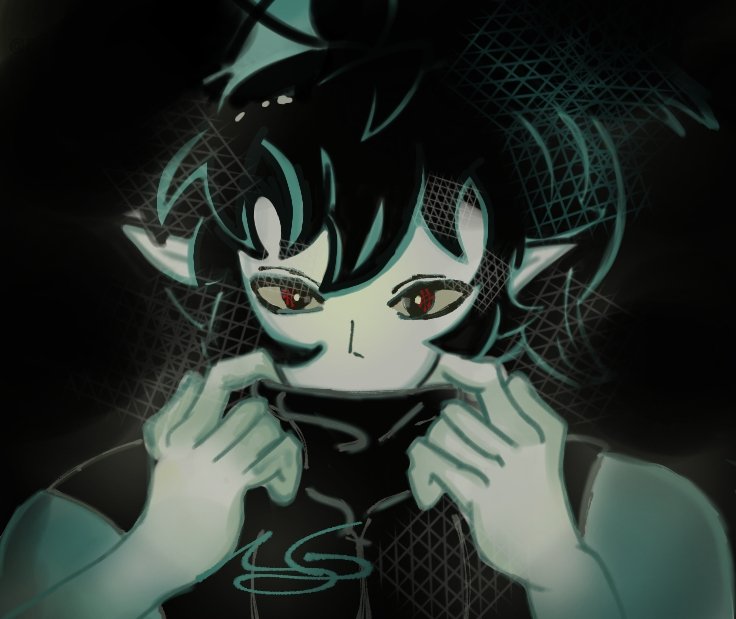 okay_idc_'s tweet photo. Color in GREEN #AsherShinkai #oc #digitalart https://t.co/GmGOXO5EzR