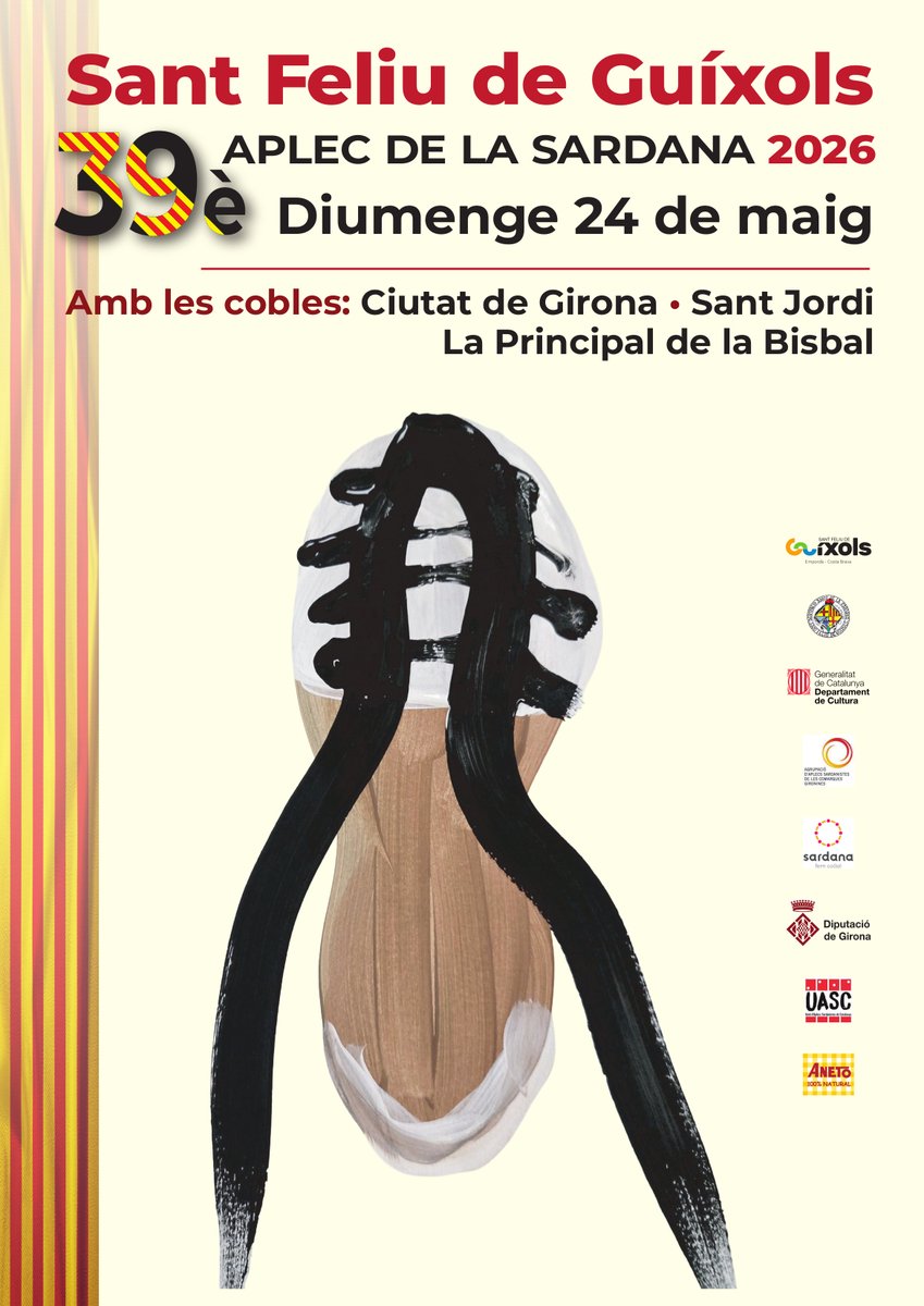 Agrupaplecsgiro's tweet photo. Aplecs de la Sardana d'aquest mes de maig  de 2026 a les comarques gironines: Lloret de Mar, Caldes de Malavella, Figueres, Sant Feliu de Guíxols i Girona https://t.co/cVcC7BUQvp