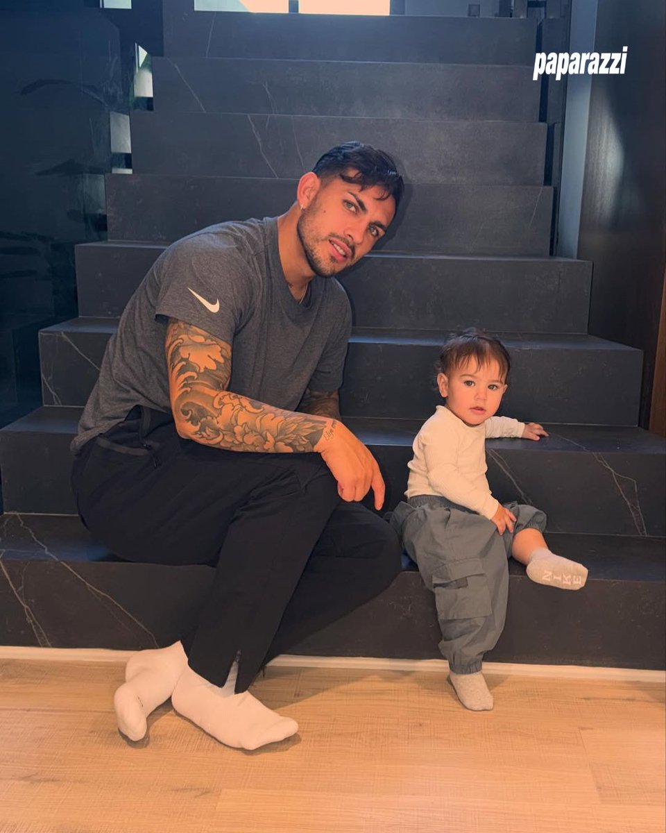 ❤️Leandro Paredes y su hijo Lautaro.