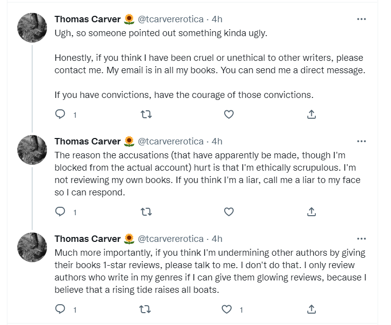 thesunnishine's tweet image. "Ethically scrupulous" 😂
This is the same guy who was publishing plagiarized content AND was linked to a website publishing smut about children as young as ten. Ethically scrupulous my ass! #AdamMcMoron  #Scammers