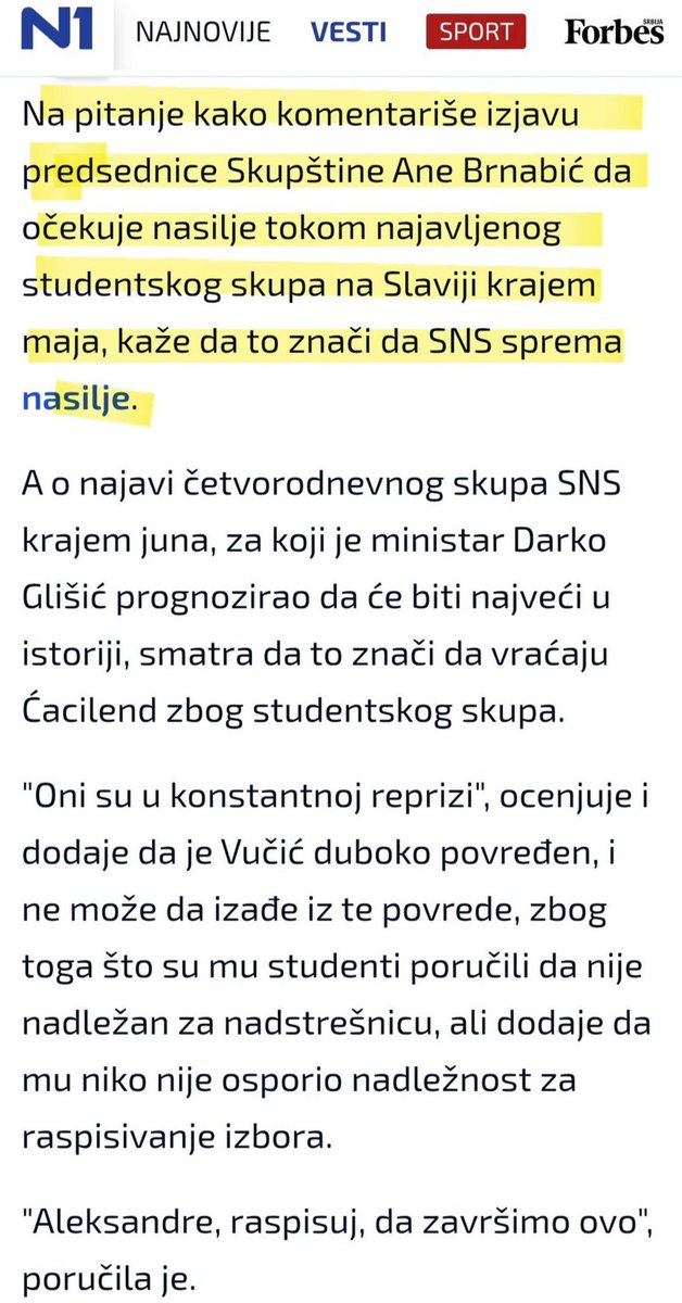 Ana Brnabic tweet media