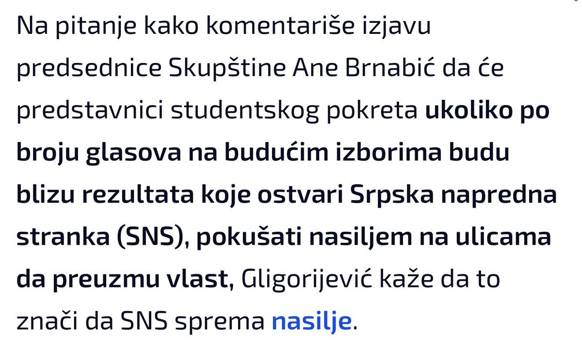 Ana Brnabic tweet media