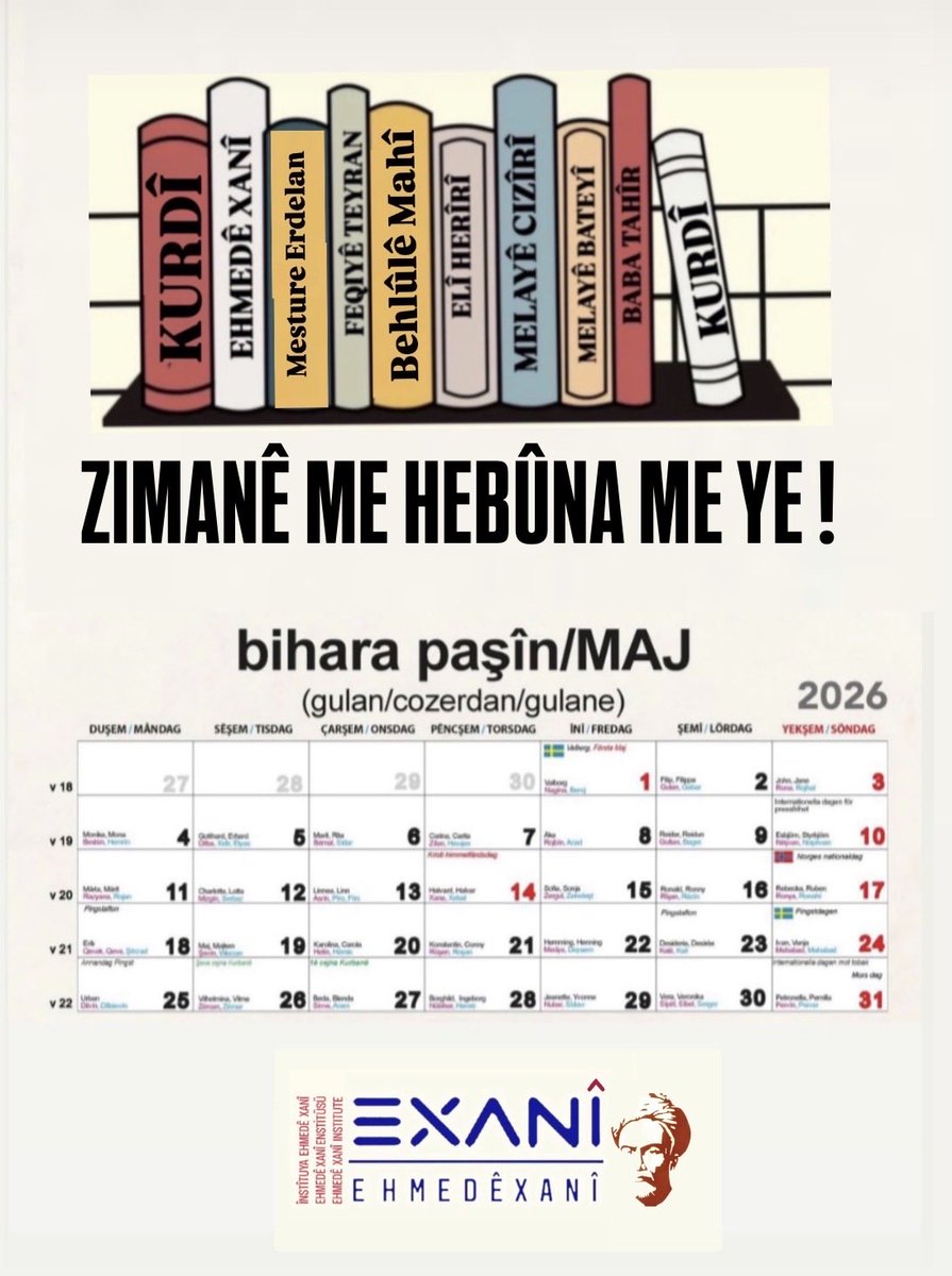 Înstîtuya Ehmedê Xanî tweet media
