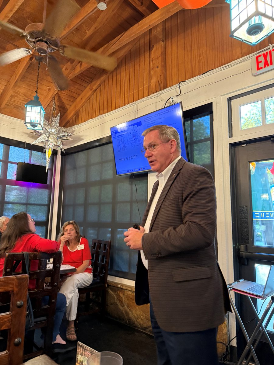 GPCID's tweet photo. Last month, Gwinnett Place CID Executive Director Joe Allen spoke with the Gwinnett Republican Women about district updates and exciting developments ahead.

If you are interested in booking Joe as a speaker, email sstrange@c21pr.com.

#GPCID #GwinnettPlaceCID #GwinnettPlace https://t.co/w0zcbuRWK2