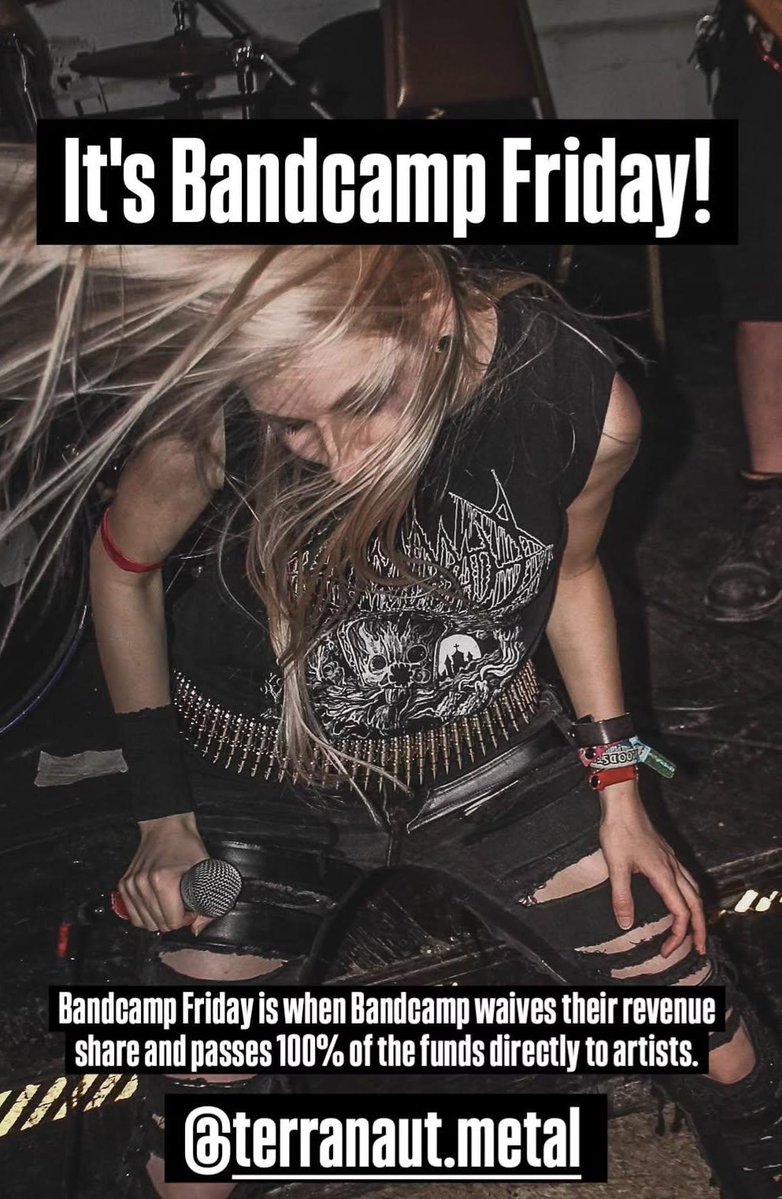 Lishooo's tweet image. It's Bandcamp Friday!

terranautblackmetal.bandcamp.com

Bandcamp Friday is when Bandcamp waives their revenue share and passes 100% of the funds directly to artists.

#metal #blackmetal #melodicblackmetal #bandcampfriday