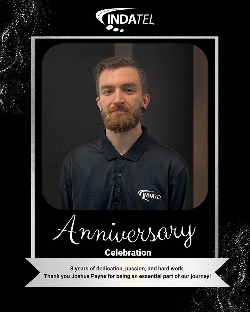 INDATELServices's tweet image. Please join us in congratulating Joshua Payne on his 3️⃣ year INDA-versary! Thank you Josh, for all that you do for our team, members, and customers.

#WorkAnniversary #ThankYou #Congratulations #Telecom #ConnectingAmerica #ReachTheUnreachable #INDATEL