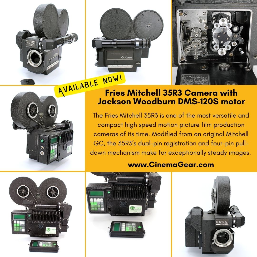 cineeng's tweet image. Two weeks ago we shared the parade of Fries Mitchell conversions, one of which really caught my eye because it has a Jackson Woodburn DMS-120S camera motor on it. ln.run/SJiKE  #CinemaGear #Fries #MitchellCameraCorp #cameras #35mm #film