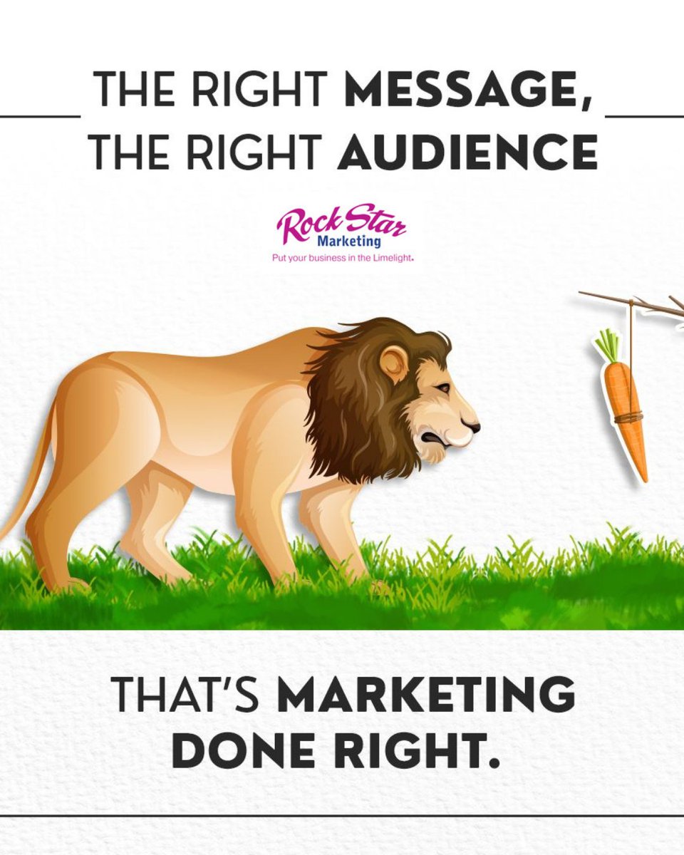 The Right Message, The Right Audience 🎯
Marketing isn’t just about getting attention—it’s about capturing the right attention with the right message. 
👉 Ready for results? Book your FREE Discovery Session at rock-star-mktg.com

.
#MarketingDoneRight #