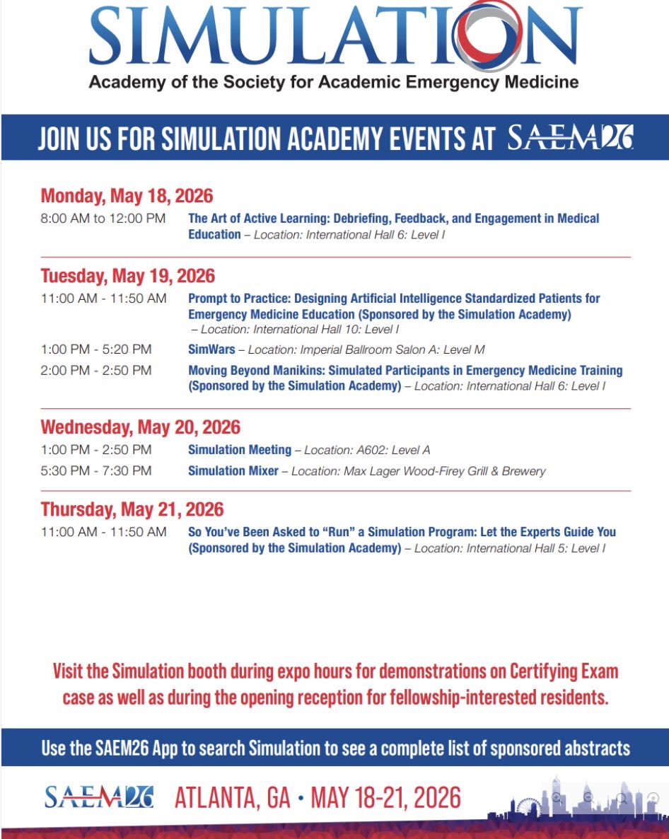 SAEM Simulation Academy tweet media