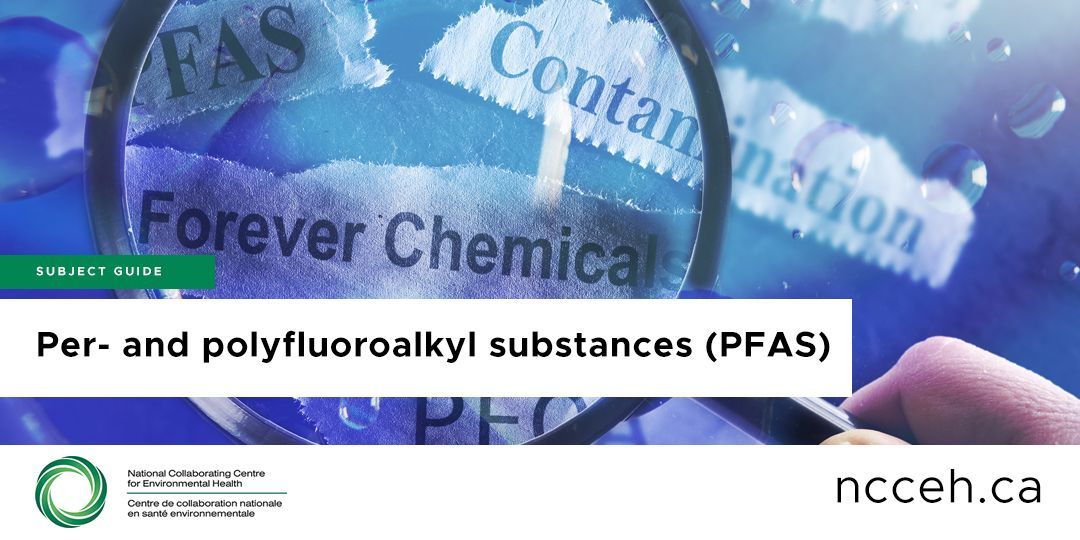 ncceh's tweet photo. NEW! This subject guide provides selected resources for Canadian EPHPs about health effects, exposure to PFAS via water, food, or other sources, and approaches to managing #PFAS. ➡️https://t.co/2uiMgOrEoT https://t.co/3HsZnpt2bB
