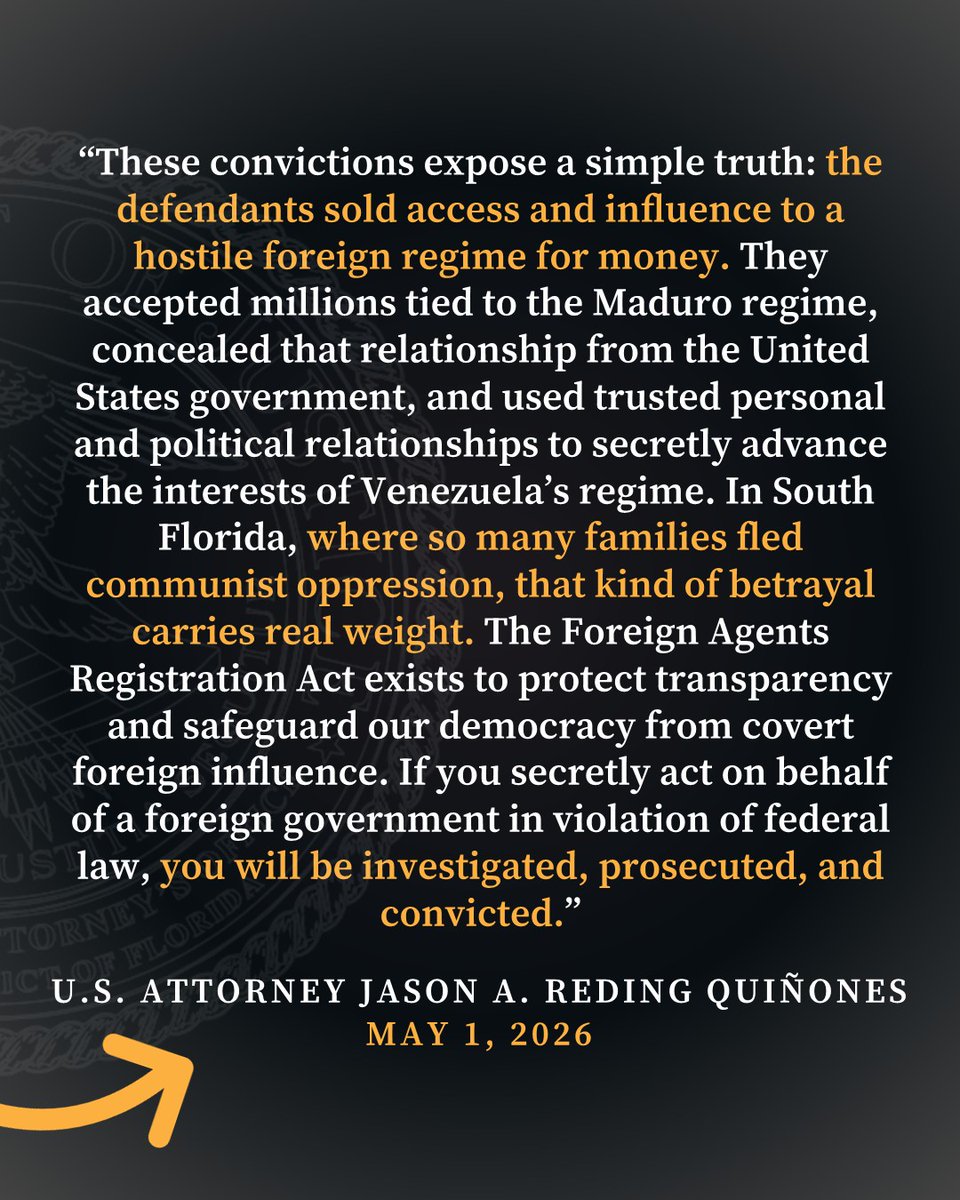 US Attorney Reding Quiñones tweet media
