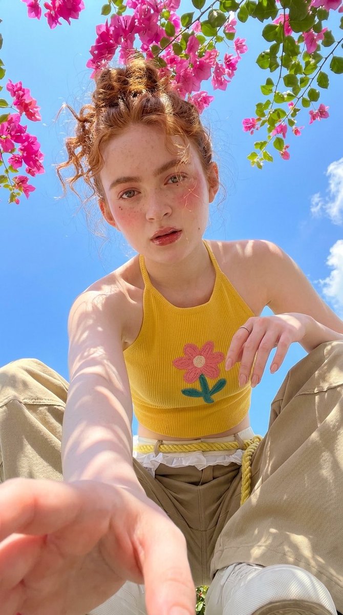 Vibrant Summer Selfie Among Bougainvillea - PromptGather image 1