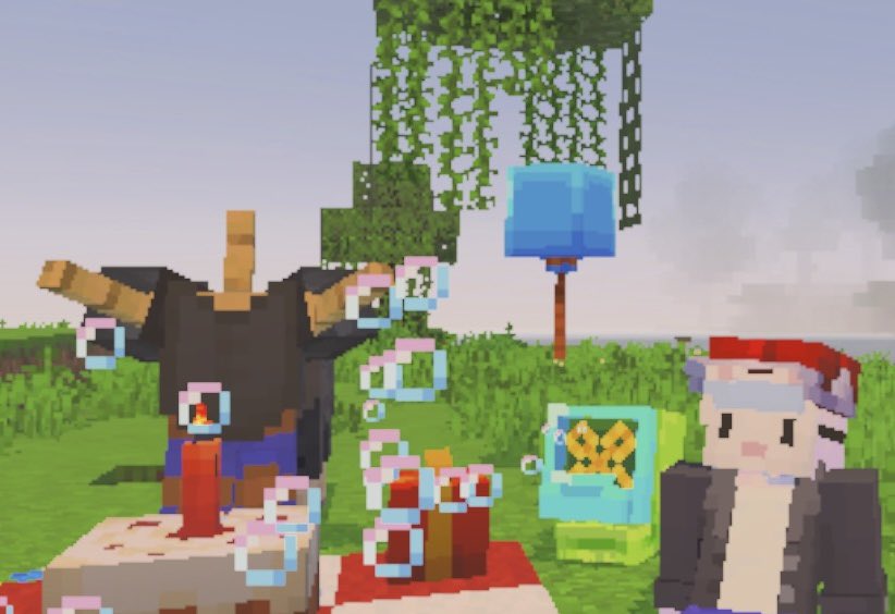 bunnybluehat's tweet image. And so we begin... Day 1 #minecraft #birthday