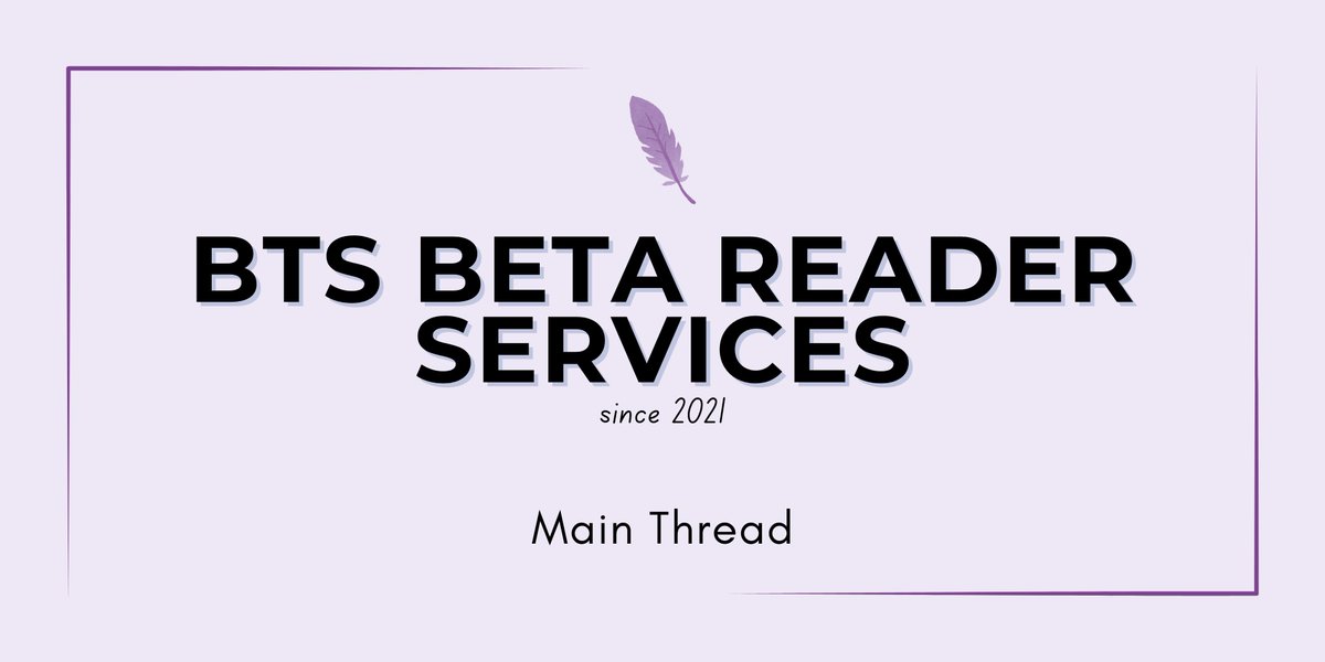 BTS Beta Reader Services | May Requests OPEN tweet media