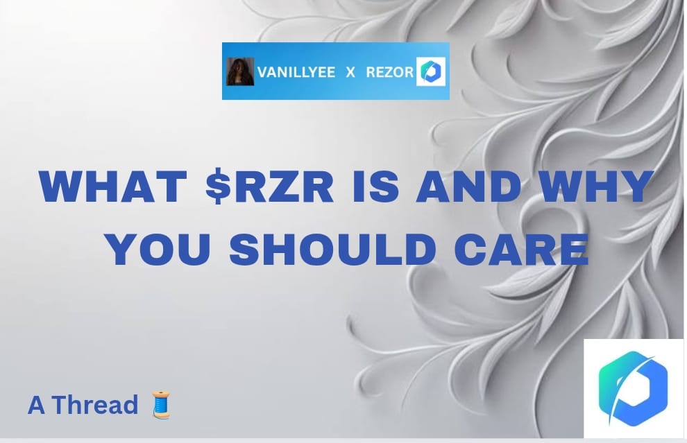 babybambsss's tweet image. It’s not just another crypto token, it’s the lifeblood of the Rezor ecosystem, fueling seamless swaps, staking, and next-level Web3 experiences. Rezor is redefining what real utility feels like.

@Rezor_Official
#Rezor #Ad #RZR #BuildWithRezor