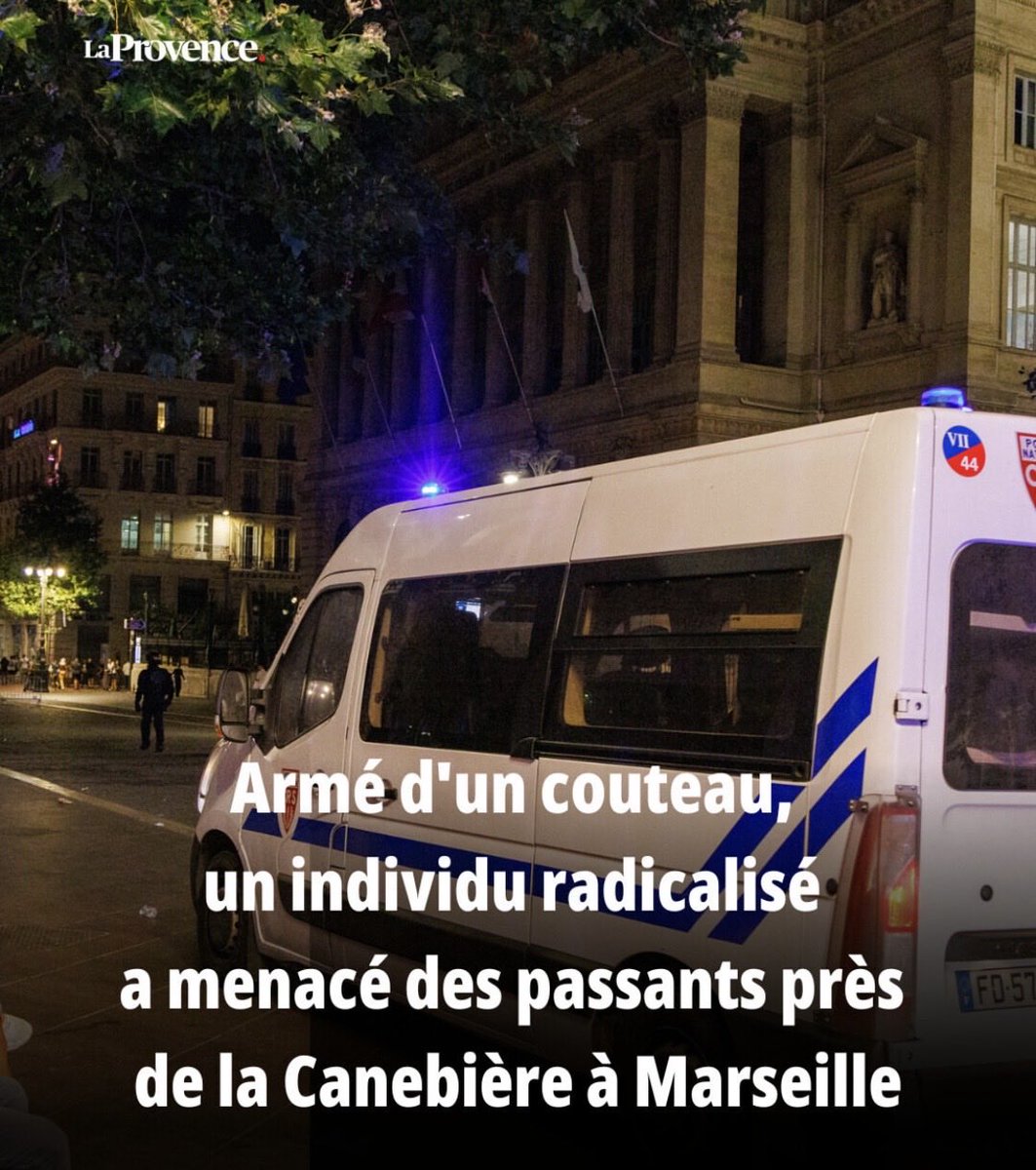 LRdu13's tweet photo. Merci aux forces de l’ordre pour leur intervention et leur maîtrise de cet islamiste dangereux. Une nouvelle preuve que le centre-ville de Marseille est en proie à l’insécurité. @BenoitPayan regarde, et laisse faire. https://t.co/SbKsXQvid9