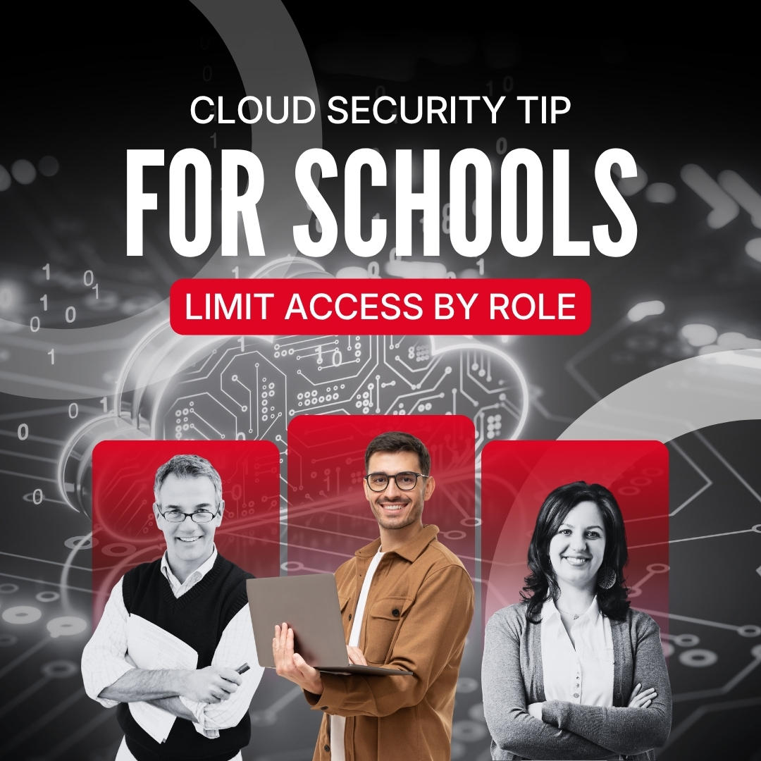 optimizedit_'s tweet photo. Not everyone needs the keys to every room. Limit access by role so that student records, financial data, and sensitive files are only visible to those who actually need them.

Contact us to learn more about cloud security for schools: https://t.co/c0Yl5rRe8X https://t.co/qMJGZqzkSv