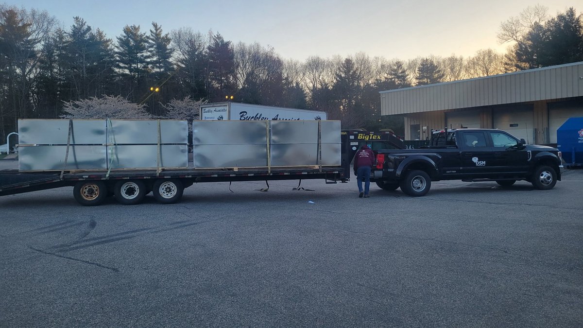 buckleyHVAC's tweet photo. Shout out to the Buckley manufacturing team for coordinating a Saturday morning pickup of some extremely large roof curbs for a jobsite delivery.  We manufacture roof curbs and equipment supports of all shapes and sizes! https://t.co/tXLnrVgzX2