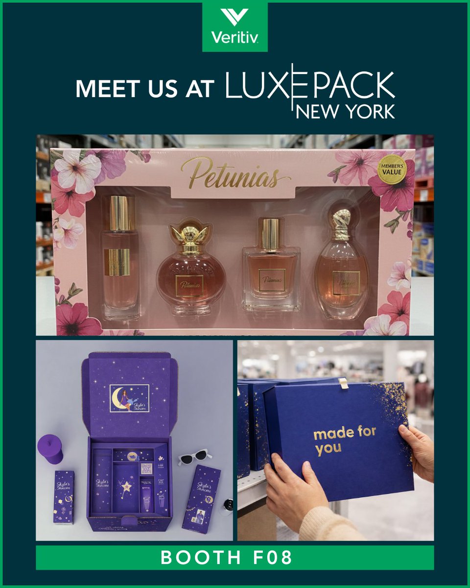 Veritiv's tweet image. We’re heading to LuxePack New York to showcase how thoughtful kitting, premium materials, and seamless execution come together to elevate your brand and simplify complexity behind the scenes.

Visit hubs.la/Q04f8b6g0 to learn more.

#LuxePack #LuxuryPackaging