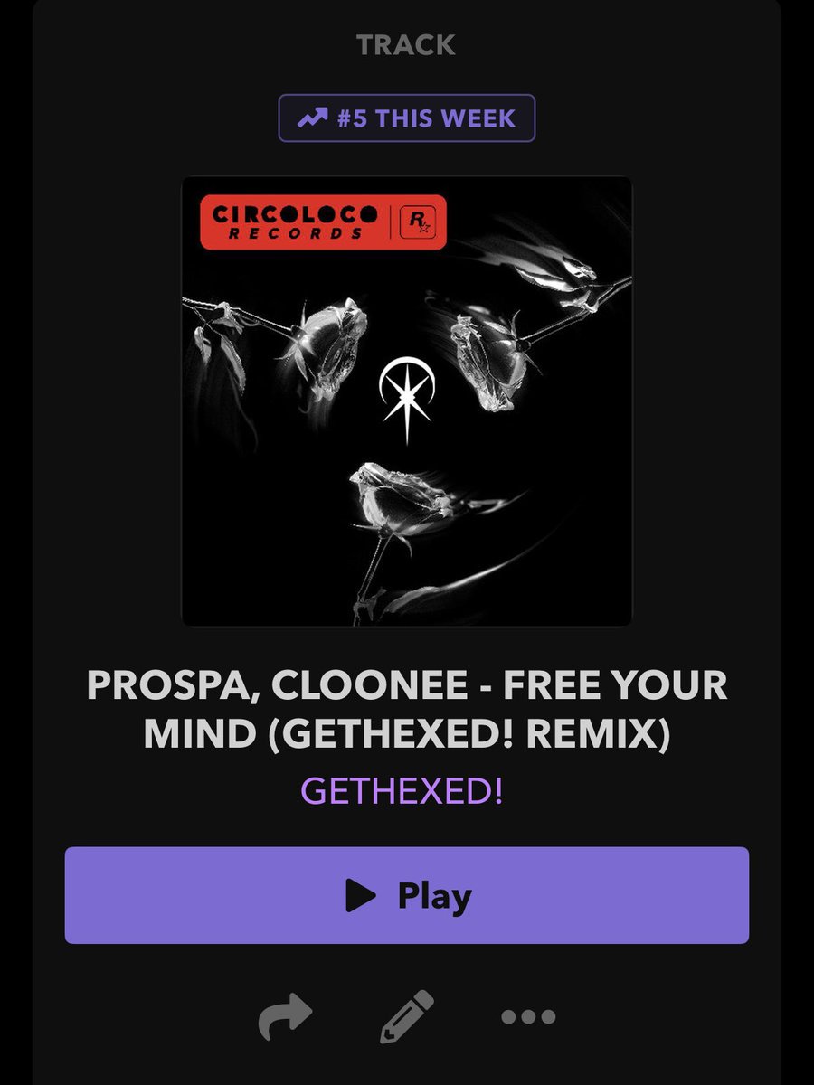 GETHEXEDmusic's tweet photo. thank you to everyone who’s been blasting my latest remix 🖤

woke up to it being #5 on audius’s top 100 + over 500 plays on soundcloud. really appreciate all the love fr https://t.co/Axyvmt4AuF