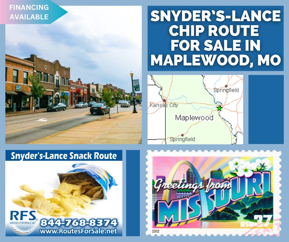 routesforsale's tweet image. New Listing! #Snyder’s-Lance #Chips #route for sale in #Kirkwood, #Missouri for $123,968. $12,397 down!  $477,516 in yearly sales &amp;amp; nets $61,063!  routesforsale.net/snyders-lance-… #snyders #snyderslance  #snacks #distributors #routesforsale #forsale  #opportunity #stlouis #saintlouis