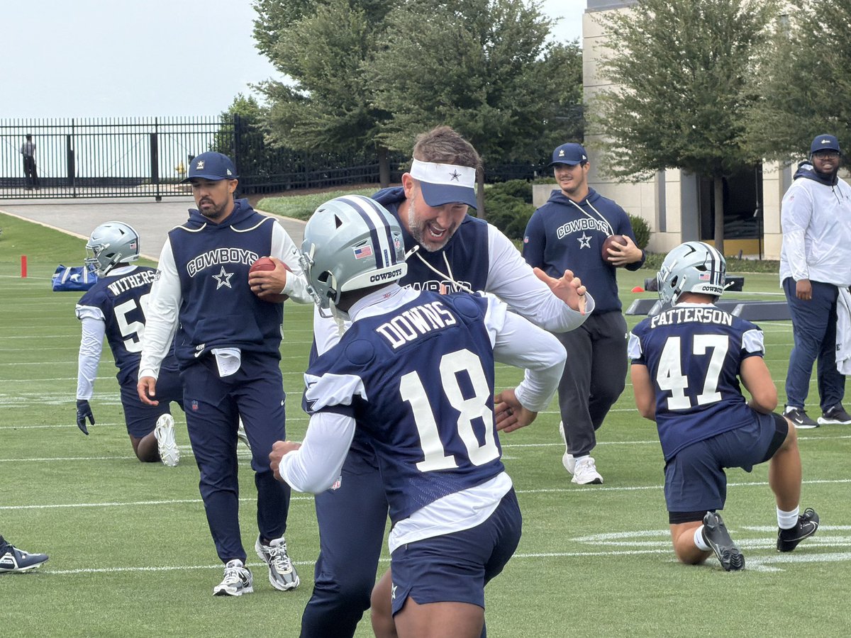 tommy_yarrish's tweet image. Brian Schottenheimer was fired up to see #Cowboys first-round pick Caleb Downs