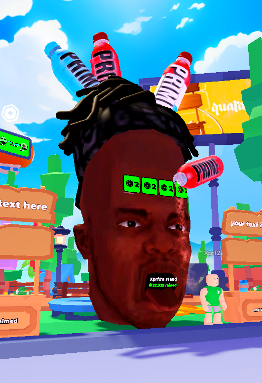 ronynewstar's tweet photo. @KSI bro ksi in roblox please donate😅 https://t.co/TTo4m3Arvo