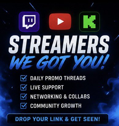 StreamerBPromos's tweet image. Creators 🎮🎨

New month = reset 👇

What are you improving this month?

👉 Streamers — content, consistency, setup
👉 Designers — skills, clients, portfolio

Tell us + drop your link.

#GraphicDesigner #ContentCreators #rt
@SupStreamers @DrinkPOGGERS