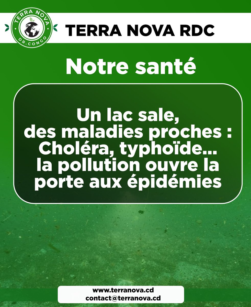 terranova_rdc's tweet image. La pollution des eaux du lac favorise des maladies.
Protégeons le lac Kivu.
--‐---------
𝗧𝗘𝗥𝗥𝗔 𝗡𝗢𝗩𝗔 𝗥𝗗𝗖
 @pnudfr
@UNESCO_fr
@ONU_fr
@UNEP
@UNEP_Francais
@UNHABITAT
@Presidence_RDC
@AmbSuisseRDC
#LacKivu #Pollution #Maladies #Environnement #Santé #TerraNovaRDC