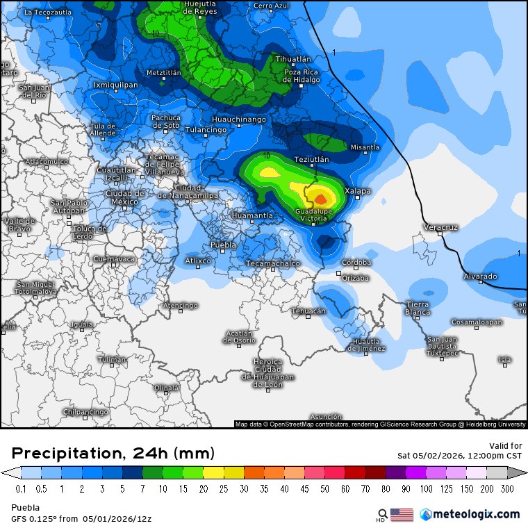 Meteorología Puebla tweet media