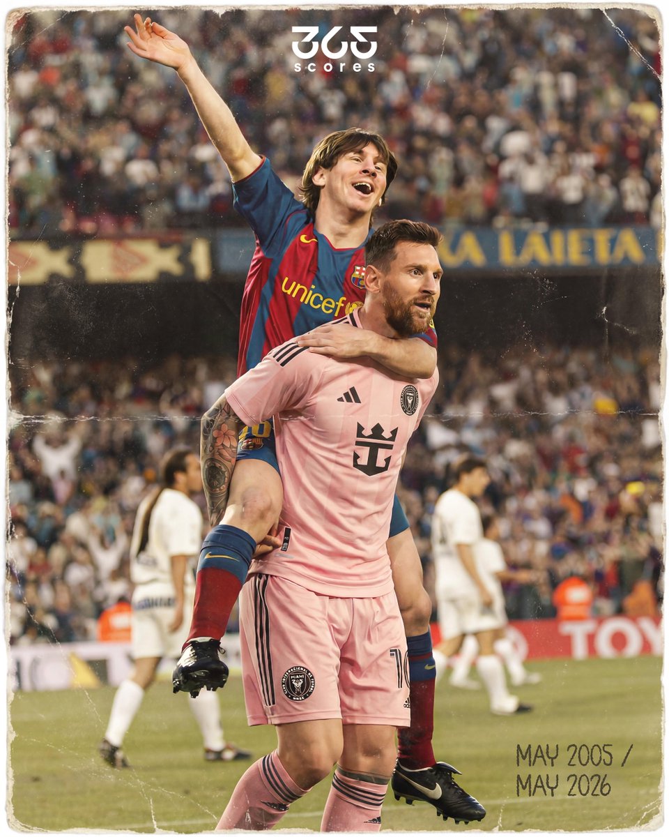 365scoresMX's tweet photo. ¡EL INICIO DE LA LEYENDA! 🐐🇦🇷

Hoy se cumplen EXACTAMENTE 2⃣1⃣ AÑOS del PRIMER GOL oficial de Lionel Messi en su carrera 🤯

Fue un 1 de mayo de 2005 con el Barcelona enfrentando al Albacete por LaLiga 🇪🇸

📌 Desde ese día, el argentino ha ganado 8️⃣ Balones de Oro, 4️⃣ Champions League, 1️⃣ Mundial y registró MÁS DE 800 GOLES como profesional 🏆⚽

¿Es el MEJOR JUGADOR de toda la historia? 👇👀